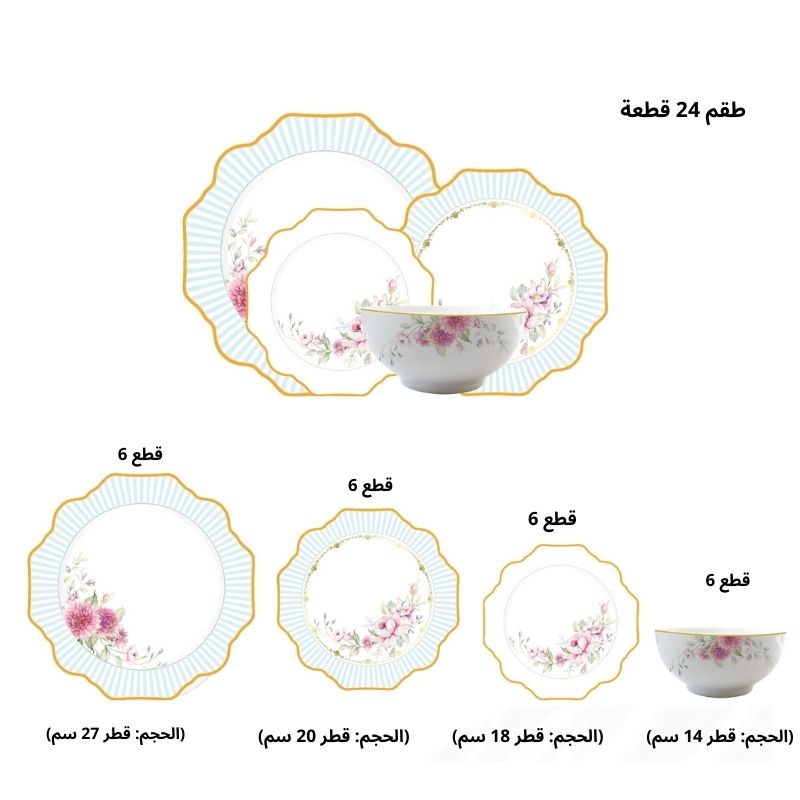 PACK D 'ASSIETTE 24 PCS