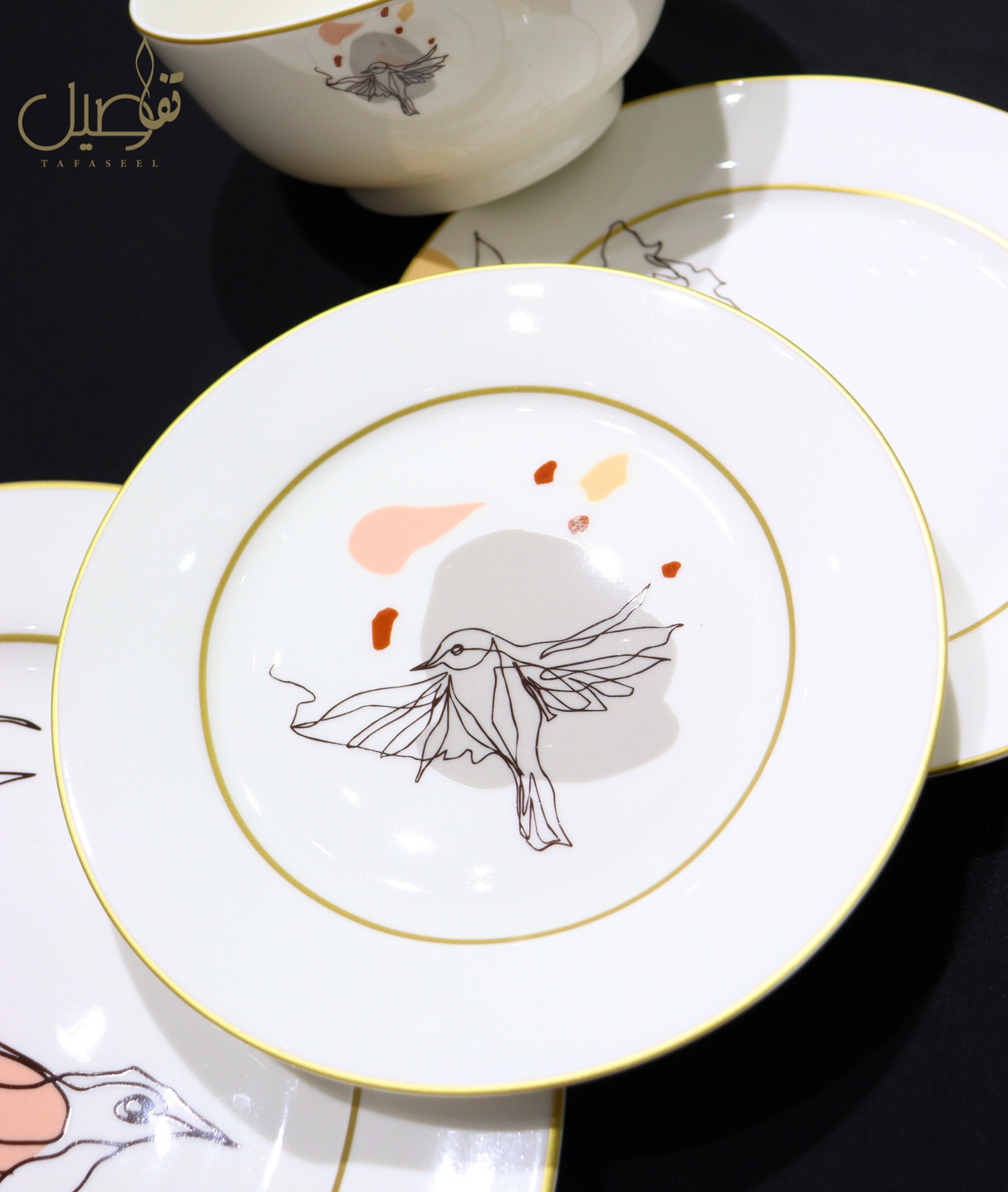 Service de table 24 pièces L’Oiseau – photo 6 | TAFASSEL