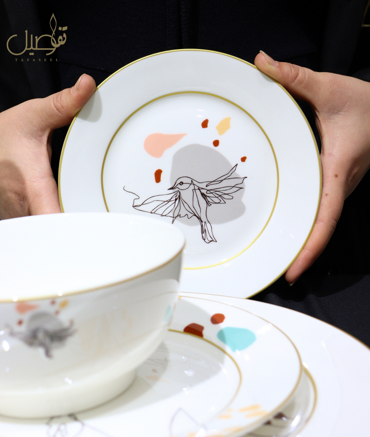 Service de table 24 pièces L’Oiseau – photo 8 | TAFASSEL