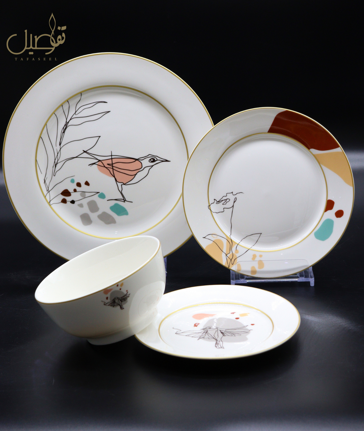 Service de table 24 pièces L’Oiseau – photo 3 | TAFASSEL
