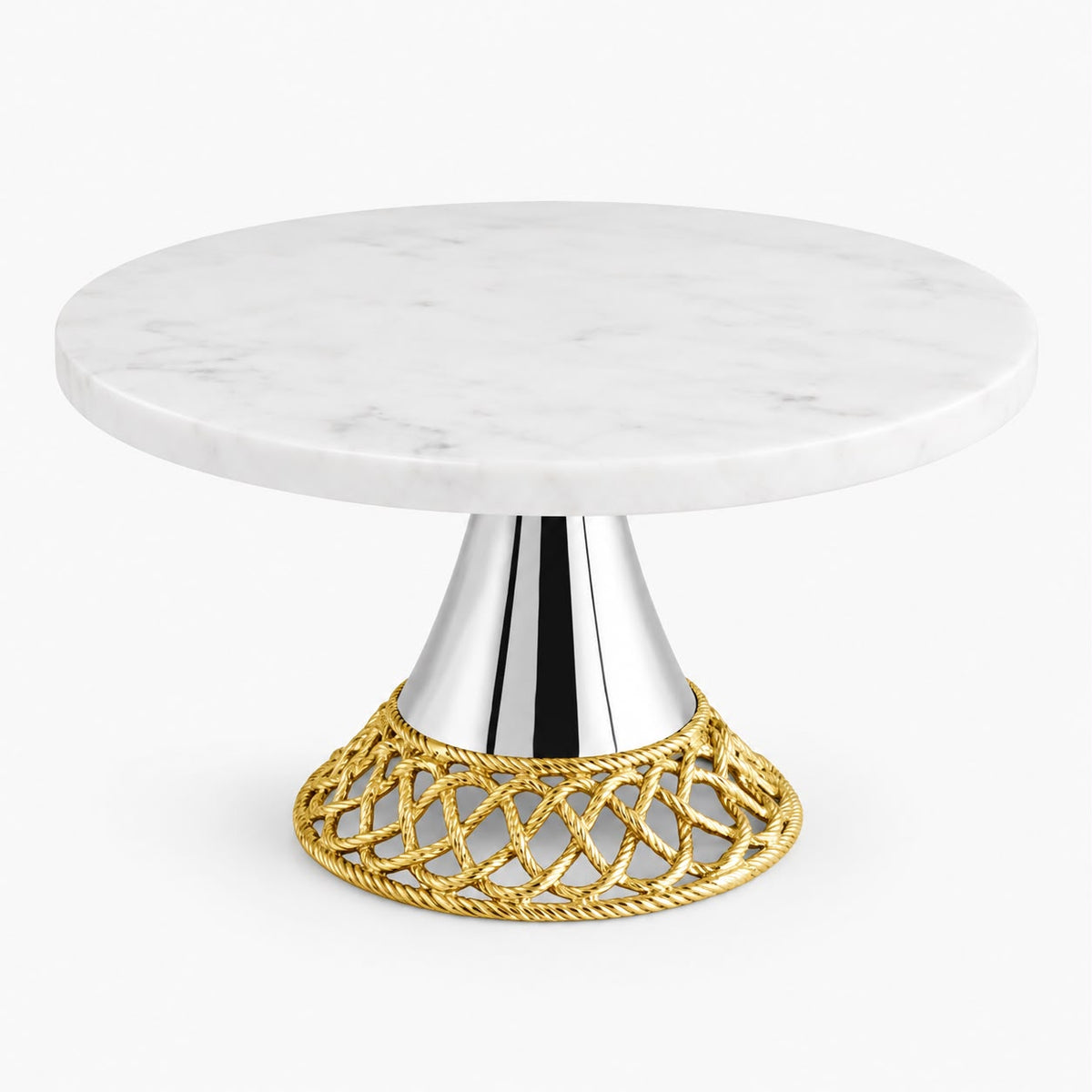 Plateau de service Tressage Royal inox – photo 4 | TAFASSEL