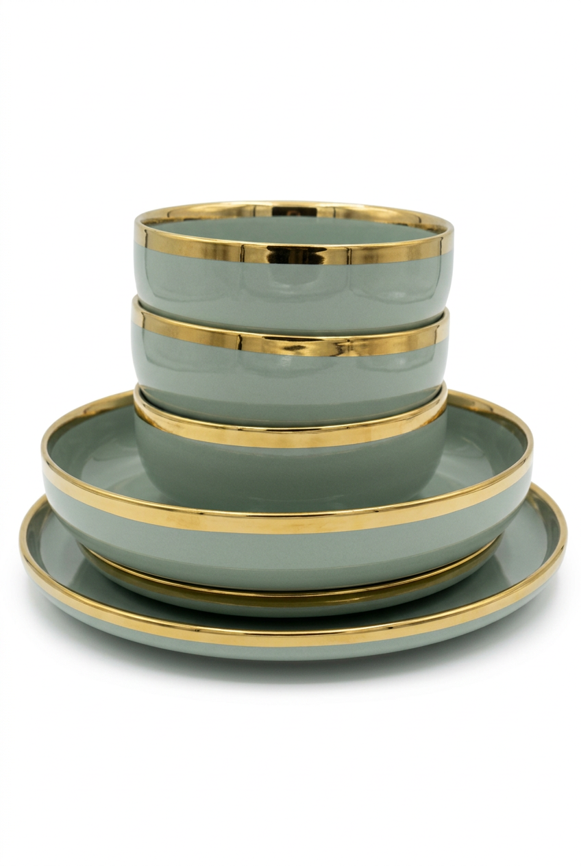 Vaisselle porcelaine à liseré élégant – photo 2 | TAFASSEL