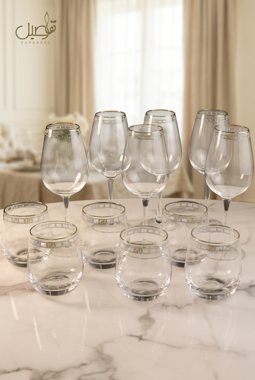 PACK DE VERRES 12 PIECES – TAFASSEL