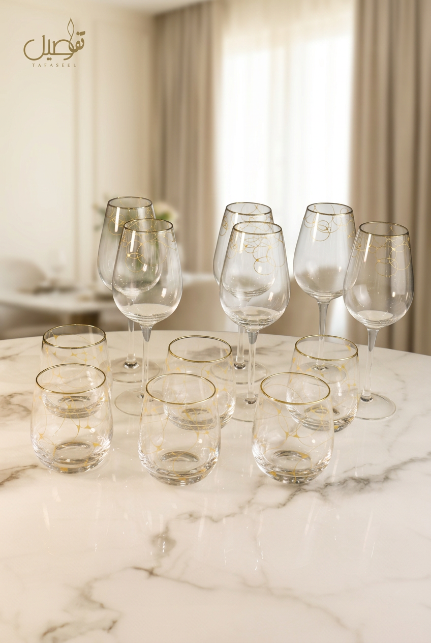 PACK DE VERRES 12 PCS – TAFASSEL