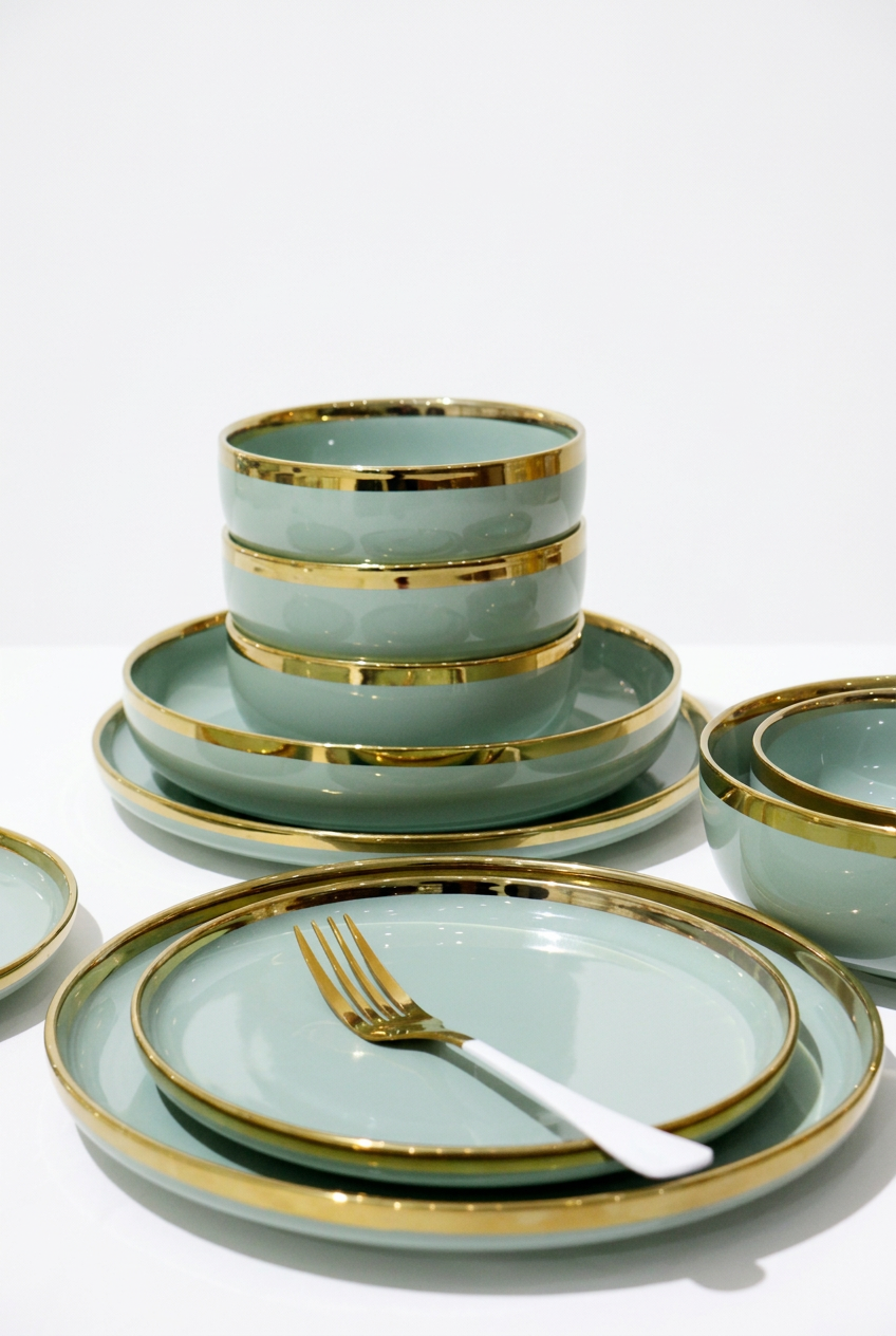 VAISSELLE PORCELAINE LISERÉ – TAFASSEL