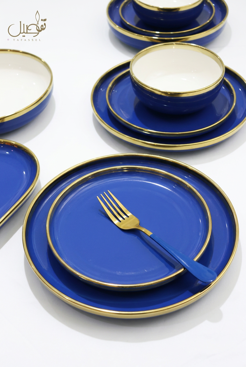 Service de table bleu 27 pièces – 6 personnes – photo 7 | TAFASSEL