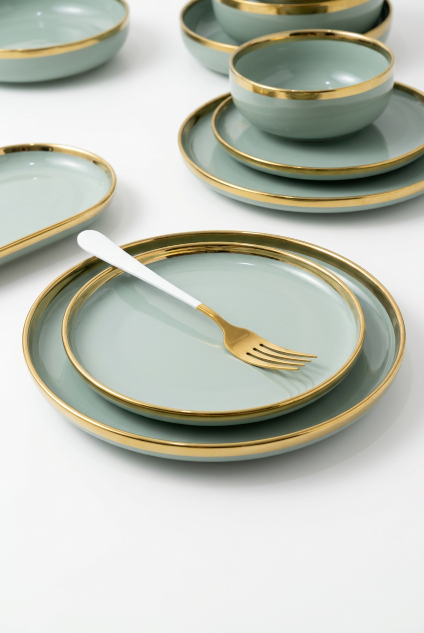 Vaisselle porcelaine à liseré élégant – photo 4 | TAFASSEL