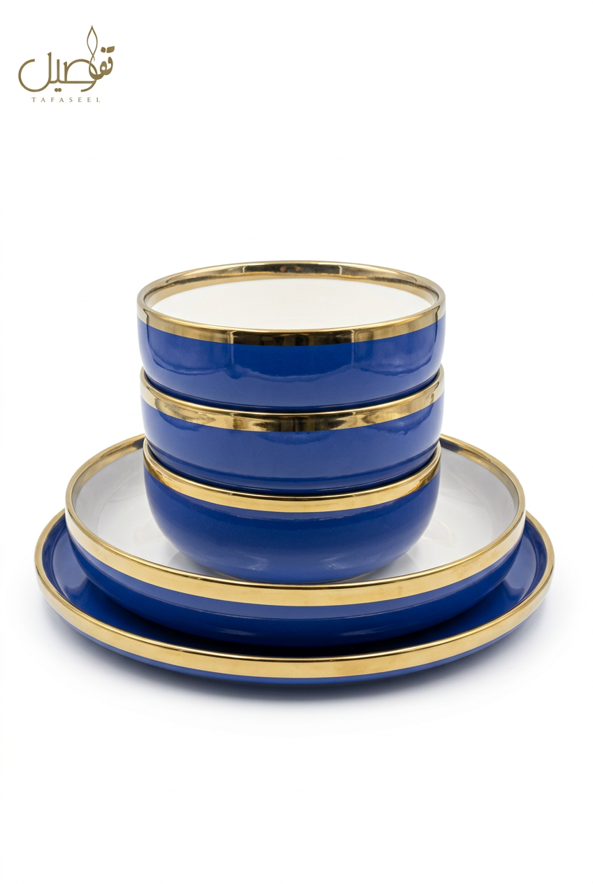Service de table bleu 27 pièces – 6 personnes – photo 8 | TAFASSEL