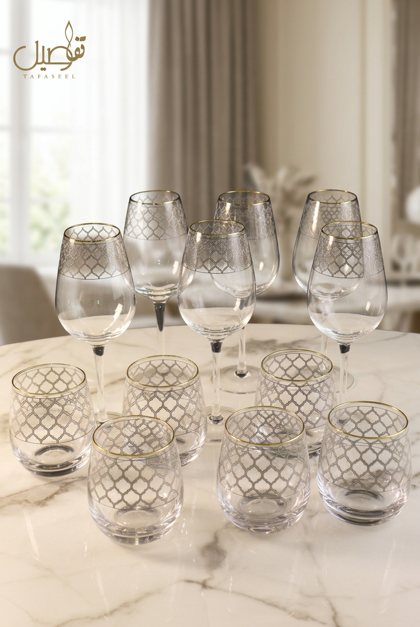 PACK DE VERRES 12 PCS – TAFASSEL