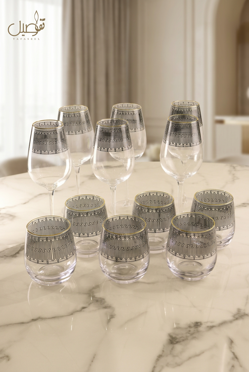 PACK DE VERRES 12 PCS – TAFASSEL