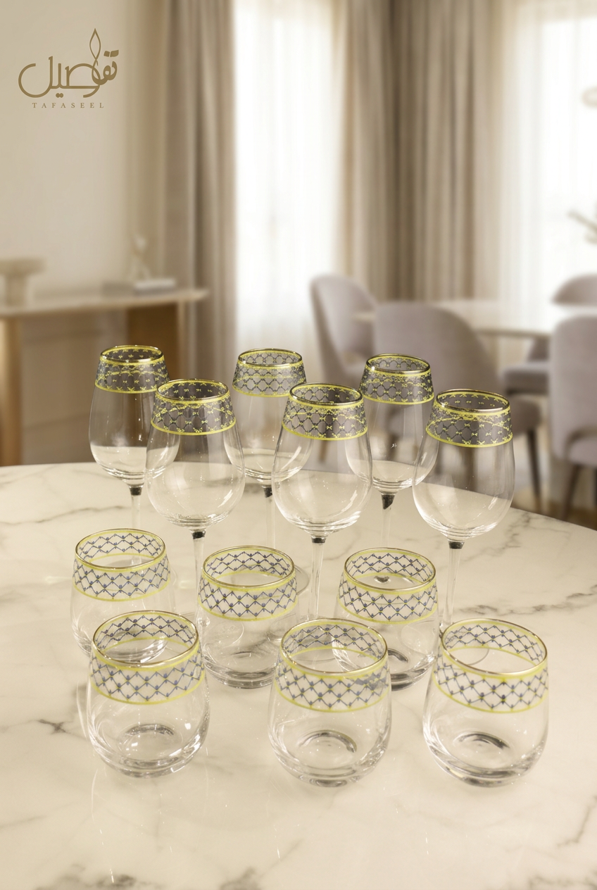 PACK DE VERRES 12 PCS – TAFASSEL