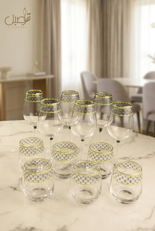 PACK DE VERRES 12 PCS – TAFASSEL