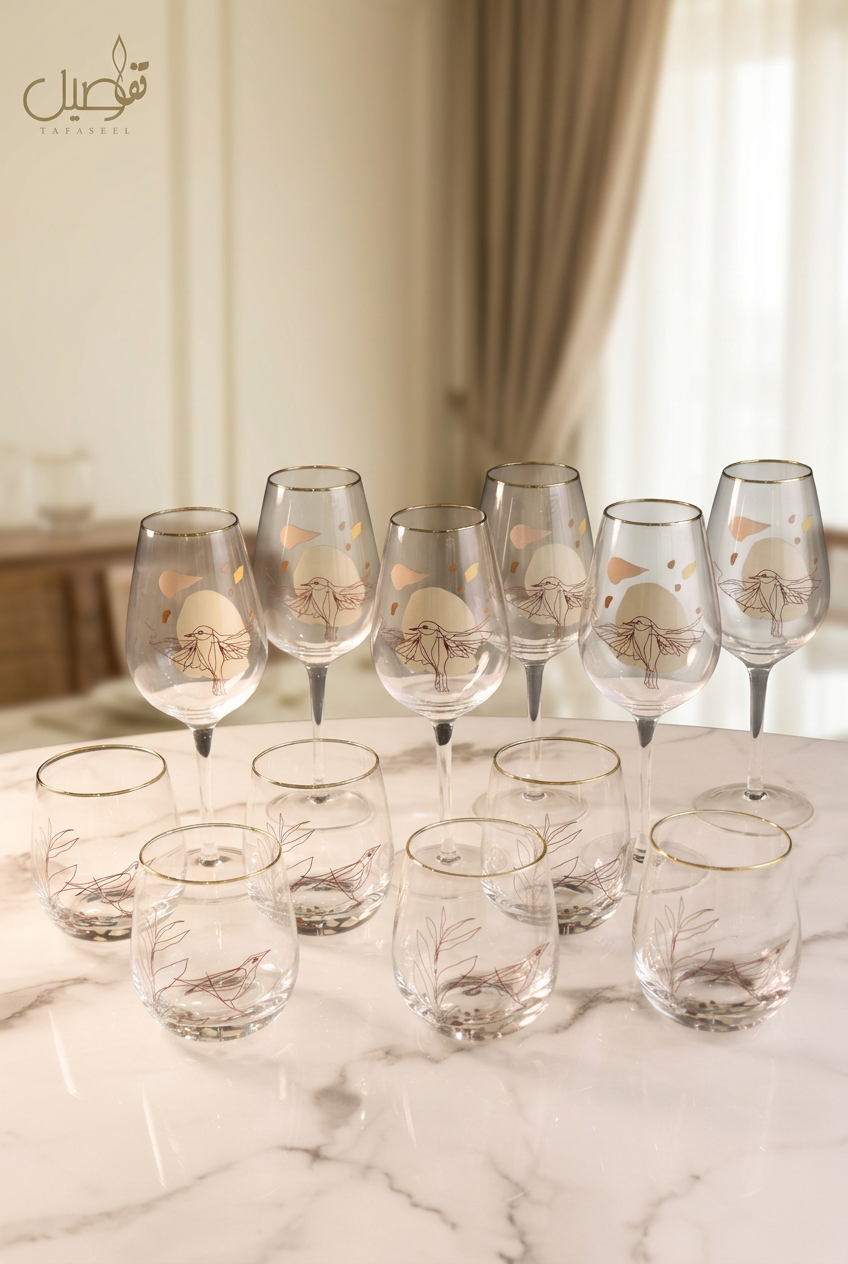 Pack de verres 12 pcs – TAFASSEL