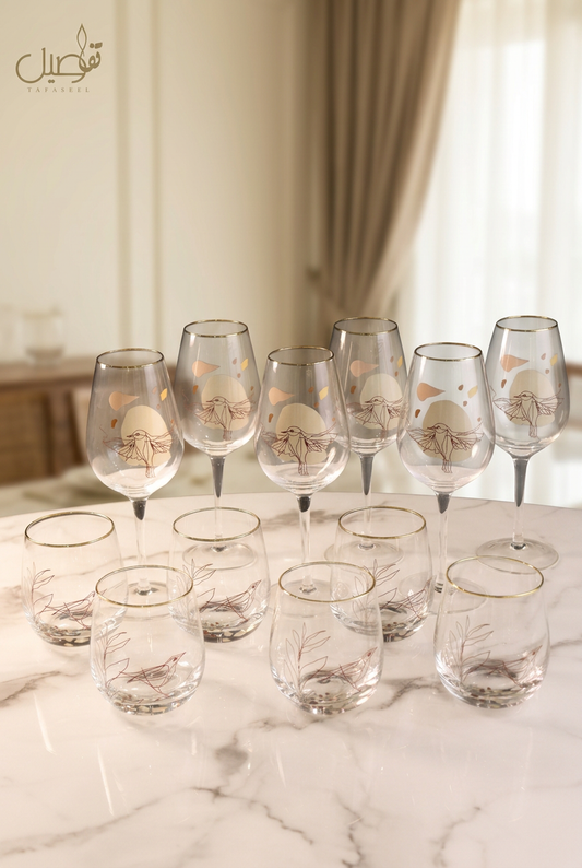 Pack de verres 12 pcs – TAFASSEL