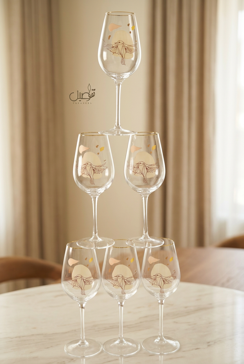Coffret de 12 verres de table – modèle 08 – photo 2 | TAFASSEL