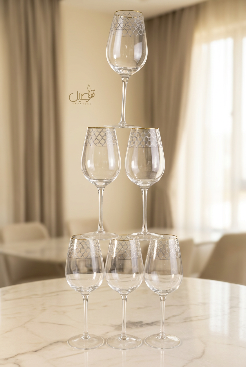 Coffret de 12 verres de table – modèle 05 – photo 2 | TAFASSEL